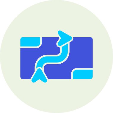 Harita. Web simgesi basit illüstrasyon