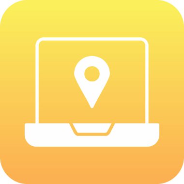 konum simgesi, vektör illüstrasyonu, düz tasarım