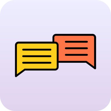 Sohbet simgesi vektör illüstrasyonu