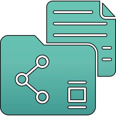 dosya dizini vektör illüstrasyonu