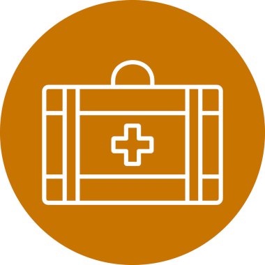 Bir torba simgesinin vektör illüstrasyonu