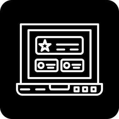 bilgisayar ekranı simgesi, basit biçim