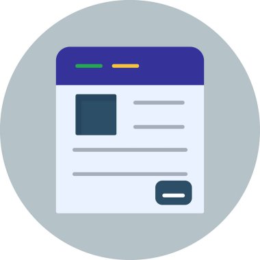 belge simgesi vektör illüstrasyonu