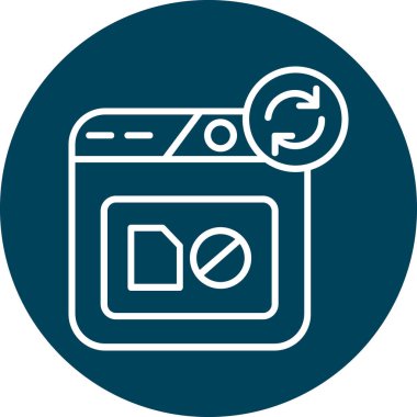 Benzersiz Batarya Vektörü Kabartma Simgesi