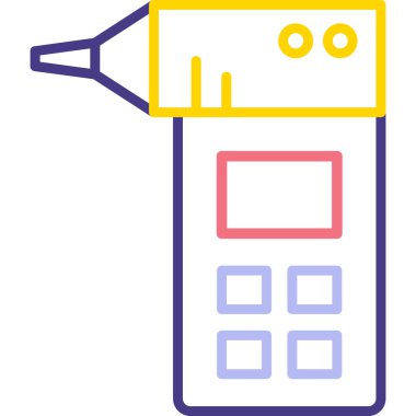 Hesap makinesi elektronik simgesi - taslak biçimi