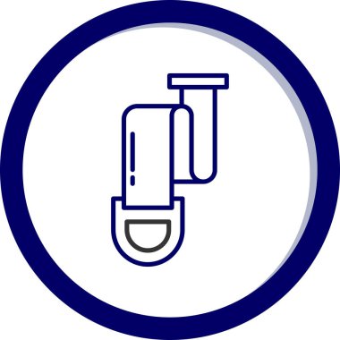 Modern b 'nin vektör illüstrasyonu simge suyundan yoksun