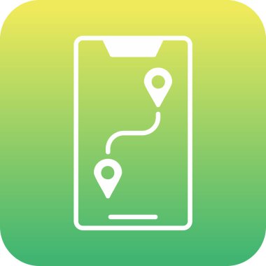 harita simgesi vektör illüstrasyonu