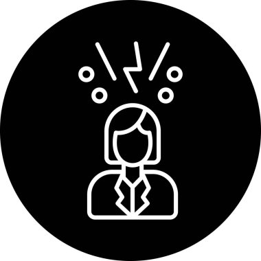 İş kadınının vektör illüstrasyonu