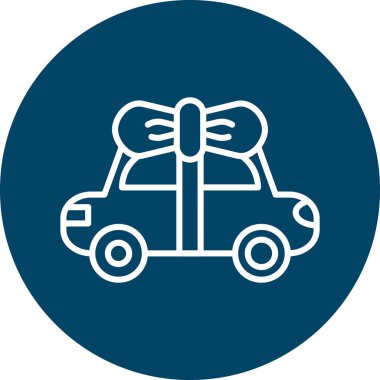 Hediye. Web simgesi basit illüstrasyon