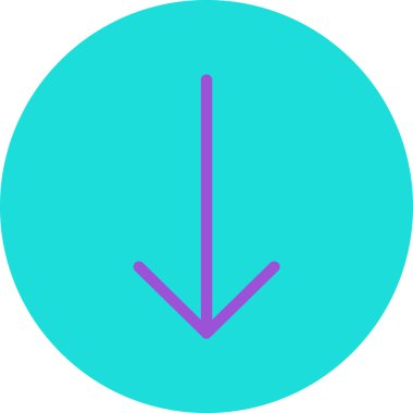 Ok. Vektör simgesi. düz simge.