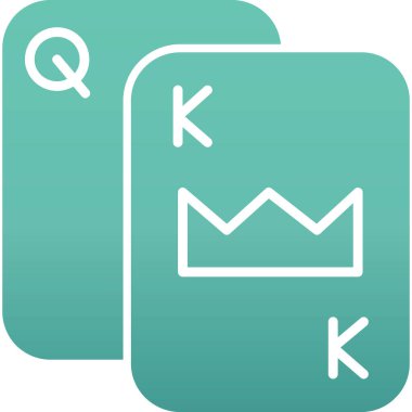 Crown 'un k harfi simgesinin vektör çizimi