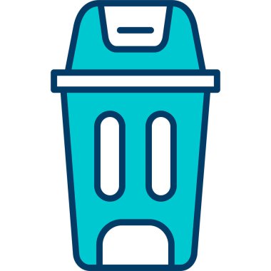 çöp simgesi vektör illüstrasyonu