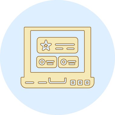 Modern eğitim ikonunun vektör illüstrasyonu