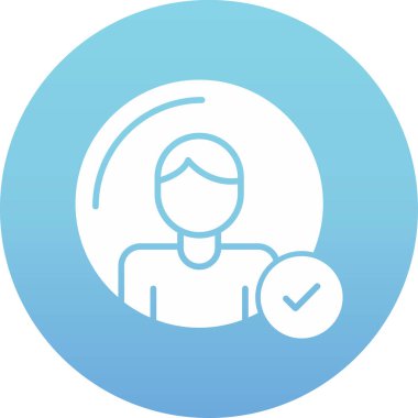 Bir kadın simgesinin vektör illüstrasyonu