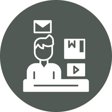 Bir bilgisayar simgesinin vektör illüstrasyonu