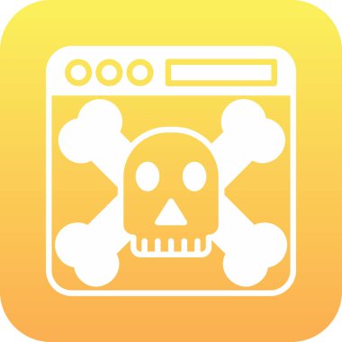 Kurukafa simgesi vektör illüstrasyonu