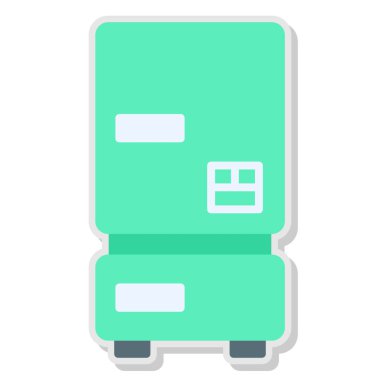 Buzdolabı simgesi, vektör çizimi