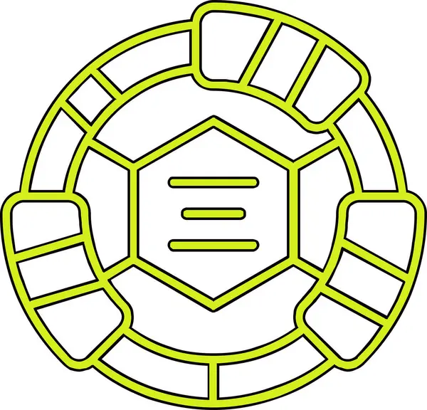 Kaplumbağa simgesi, karikatür tarzı