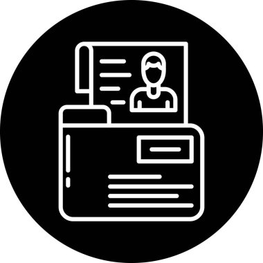 Belge simgesinin vektör illüstrasyonu