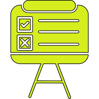 Liste simgesi rengi dış hat vektörünü kontrol et