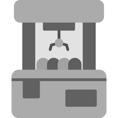 Su dokunun simgesi. Basit vektör çizim