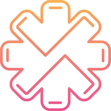 Modern simgenin vektör illüstrasyonu