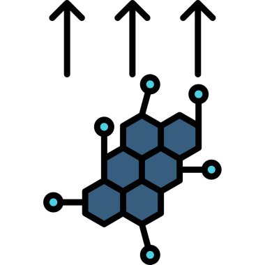 Molekül molekül ikonu