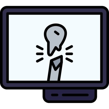 laptop simgesi modern vektör illüstrasyonu