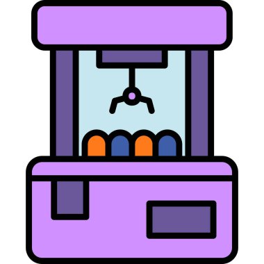 Kutu simgesi rengi dış hat vektörü