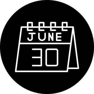 Takvim simgesinin vektör illüstrasyonu