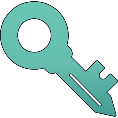 Anahtar simgesi, karikatür tarzı