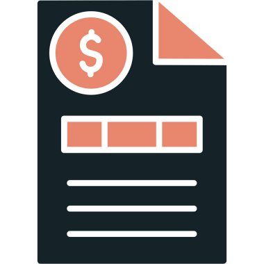 Bill simgesi vektör illüstrasyonu