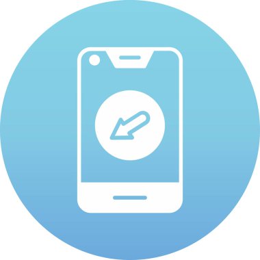 akıllı telefon simgesi vektör illüstrasyonu