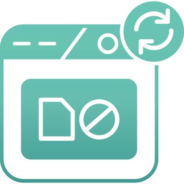 Modern bir simgenin vektör illüstrasyonu