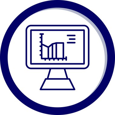 ekran simgesi, vektör illüstrasyonunu izle