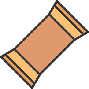 Bir beyzbol ikonunun vektör illüstrasyonu