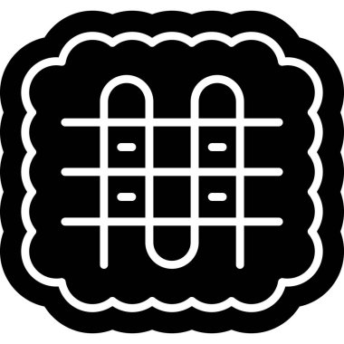 Yemek. Web simgesi basit illüstrasyon