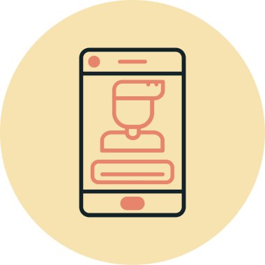 akıllı telefon simgesi vektör illüstrasyonu