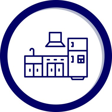 Bina. Web simgesi basit illüstrasyon