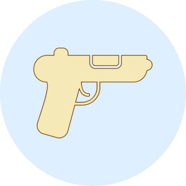 Silah. Web simgesi basit illüstrasyon