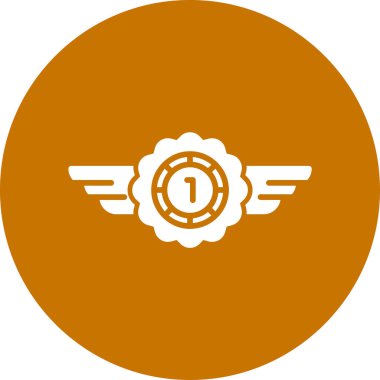 Tek bir simgenin vektör illüstrasyonu.