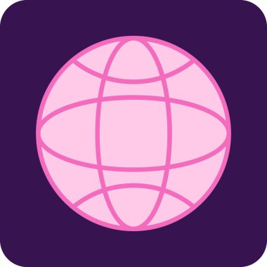 Gezegen ikonu. Web tasarımı