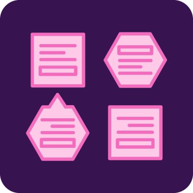 Modern simgenin vektör illüstrasyonu