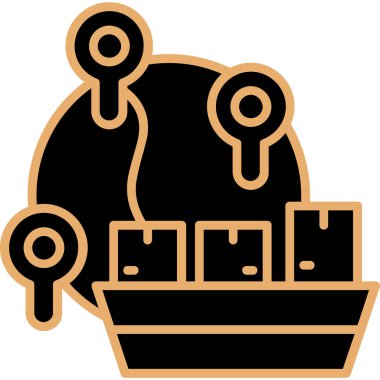 Vinç, vinç ve vincin vektör simgesi