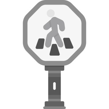 Anahat biçiminde yaya geçidi işaret simgesi