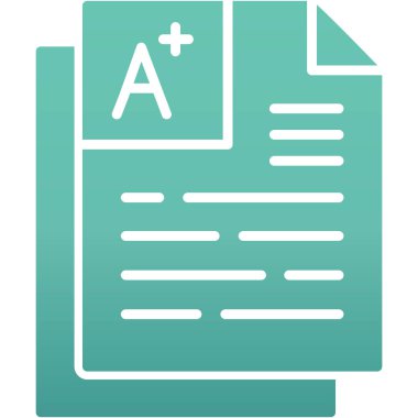 Belge. Web simgesi basit illüstrasyon