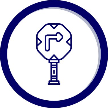 Yol işaretinin vektör illüstrasyonu