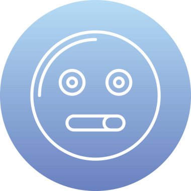 emoji yüz simgesi, basit vektör illüstrasyonu