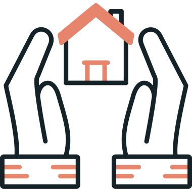 Emlak evi simgesi düz stil