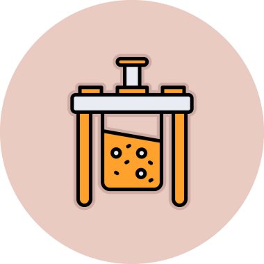 Vektör çizim bir ahşap kutu